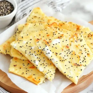 Cottage Cheese Flatbread Recipe Keto flatbread slices topped with everything bagel seasoning