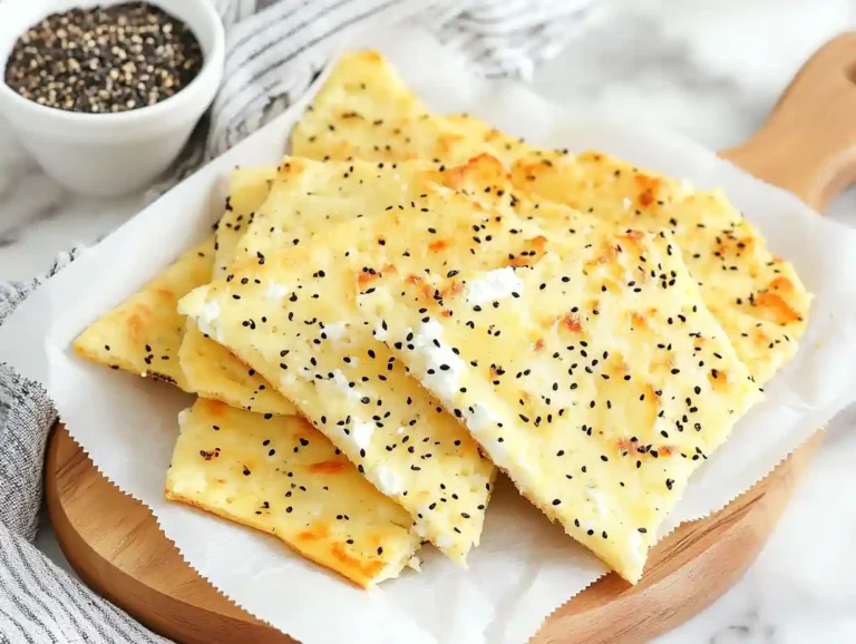 Cottage Cheese Flatbread Recipe Keto flatbread slices topped with everything bagel seasoning