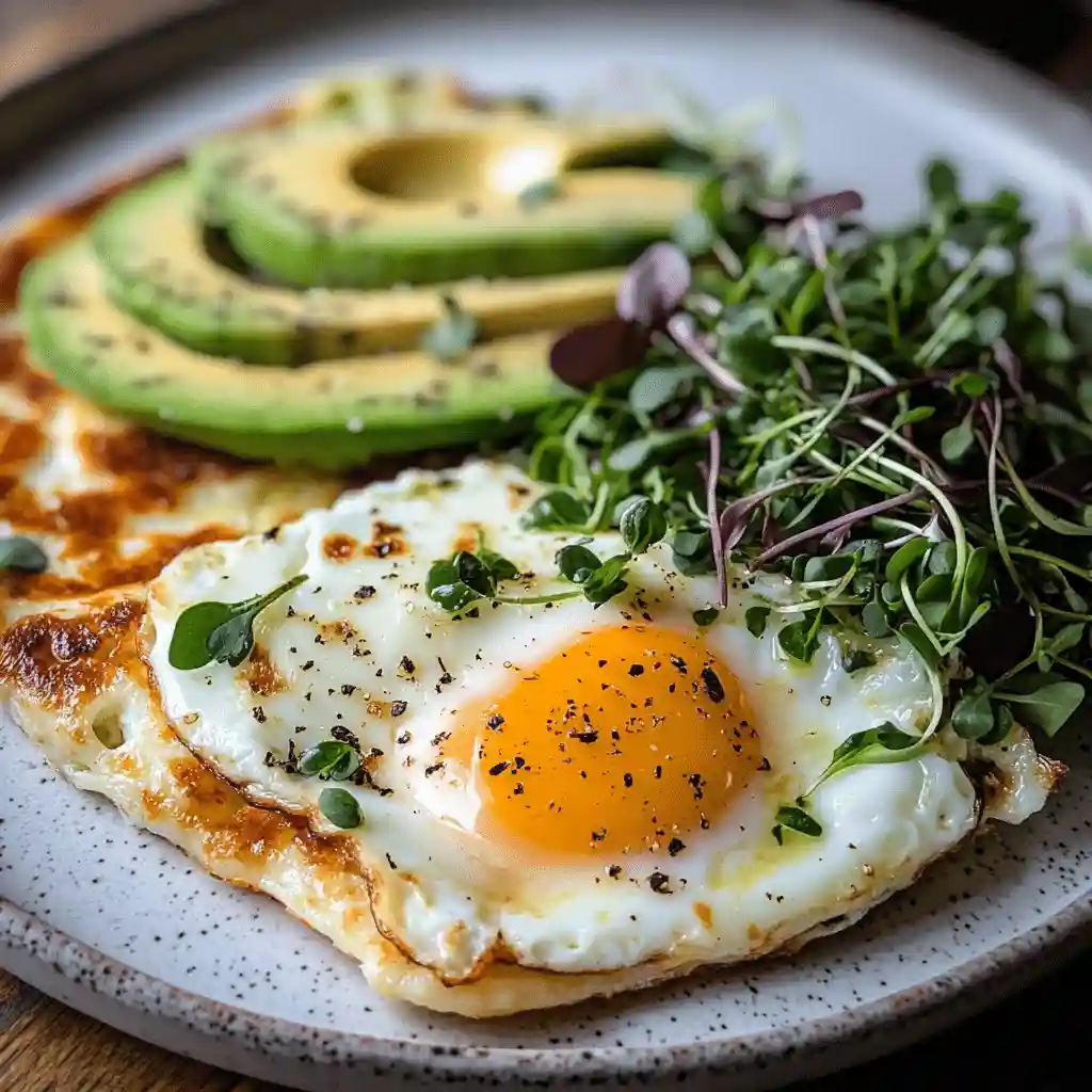 keto-friendly cottage cheese flatbread served