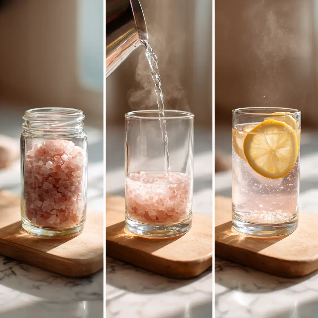 the pink salt trick recipe in 3 steps – prep, mix, sip