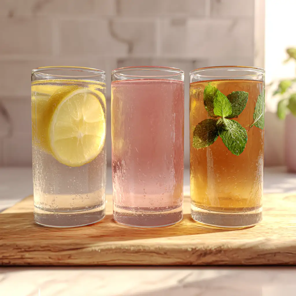 the pink salt trick recipe – lemon, ACV, and mint variations