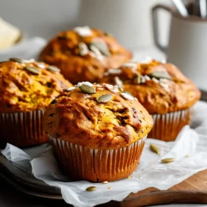 Sourdough Pumpkin Muffins fresh out of the oven