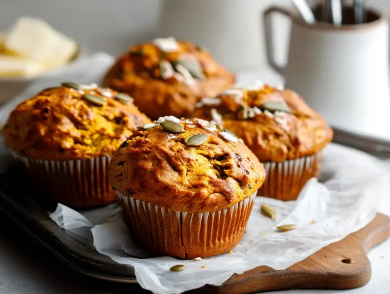 Sourdough Pumpkin Muffins fresh out of the oven