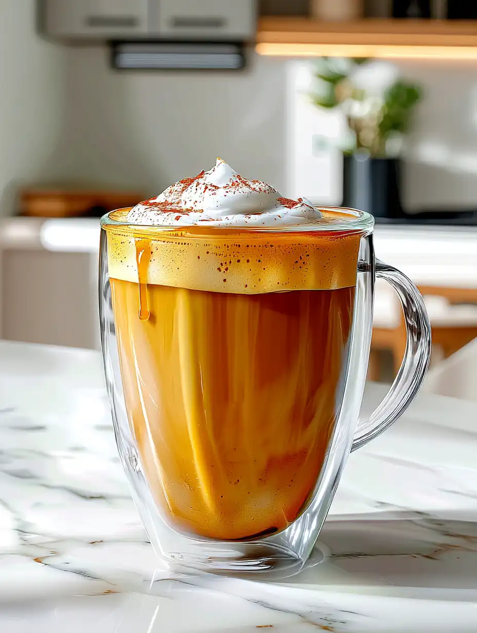 Adding maple spice to pumpkin chai latte for autumn twist