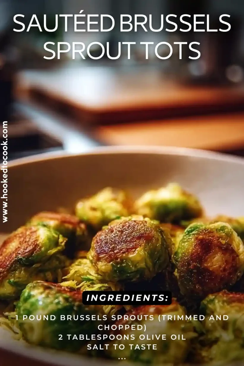 Brussels Sprout Tots crispy and golden brown, served hot in a ceramic bowl