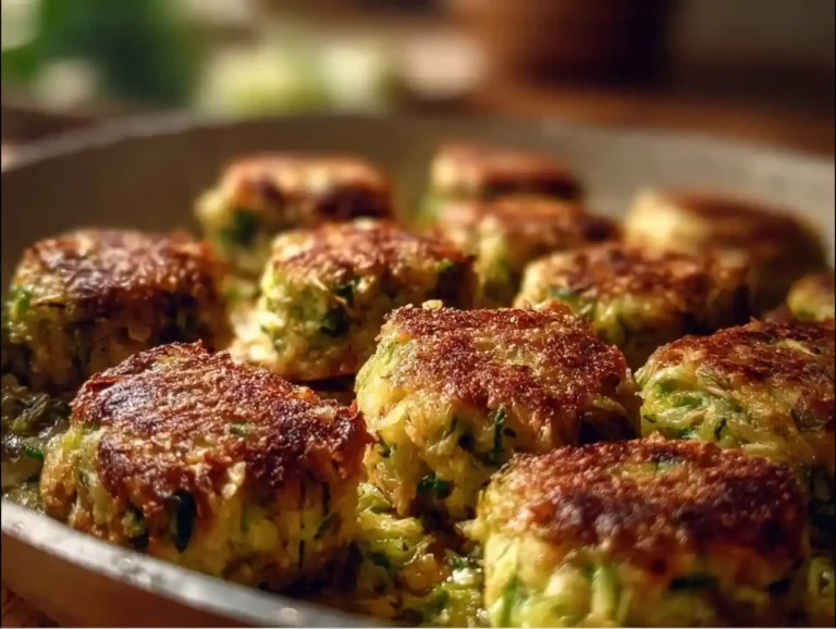 Sautéed Brussels sprout tots in a skillet, showcasing a crispy and golden texture.