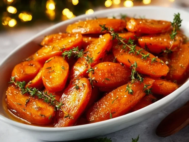Delicious glazed carrots served on a plate, showcasing their vibrant color and glaze.