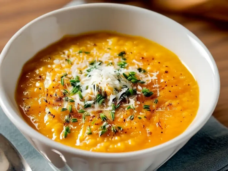 Italian Penicillin Soup served hot with herbs and cheese for a cozy vegetarian dinner