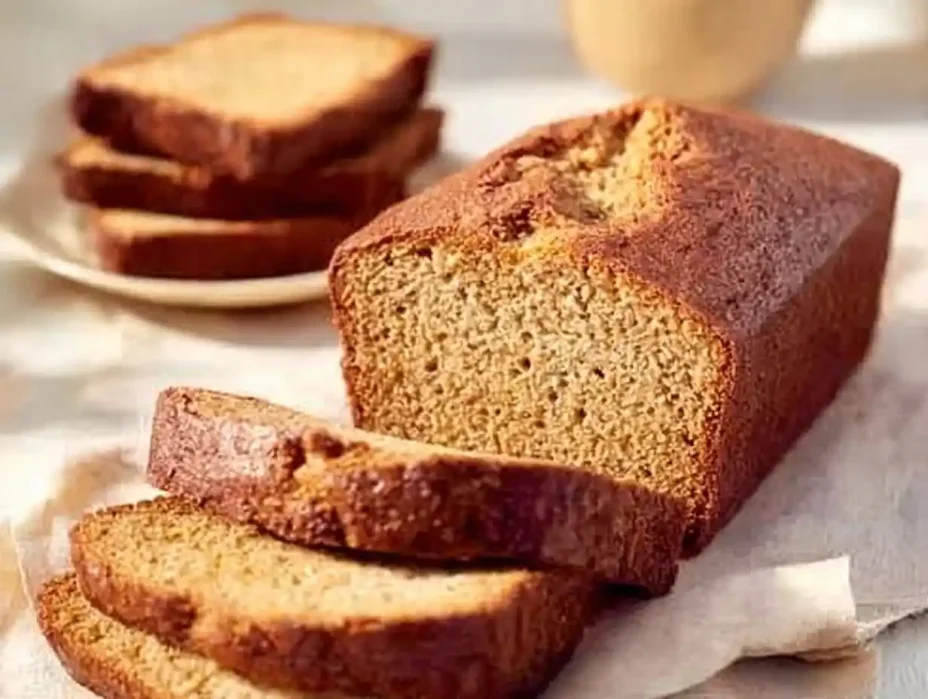 Gluten-free banana bread fresh out of the oven, delicious and healthy option.