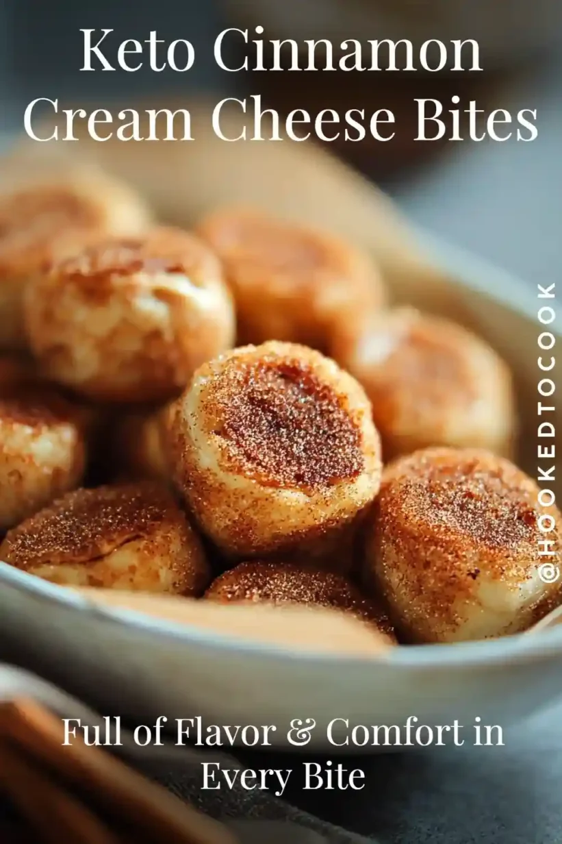Keto Cinnamon Cream Cheese Bites