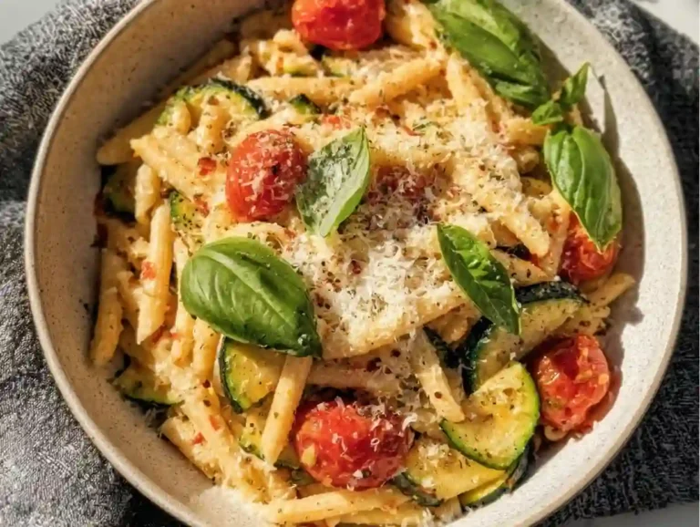 One Pot Veggie Pasta, a quick and healthy dish packed with fresh vegetables and flavor