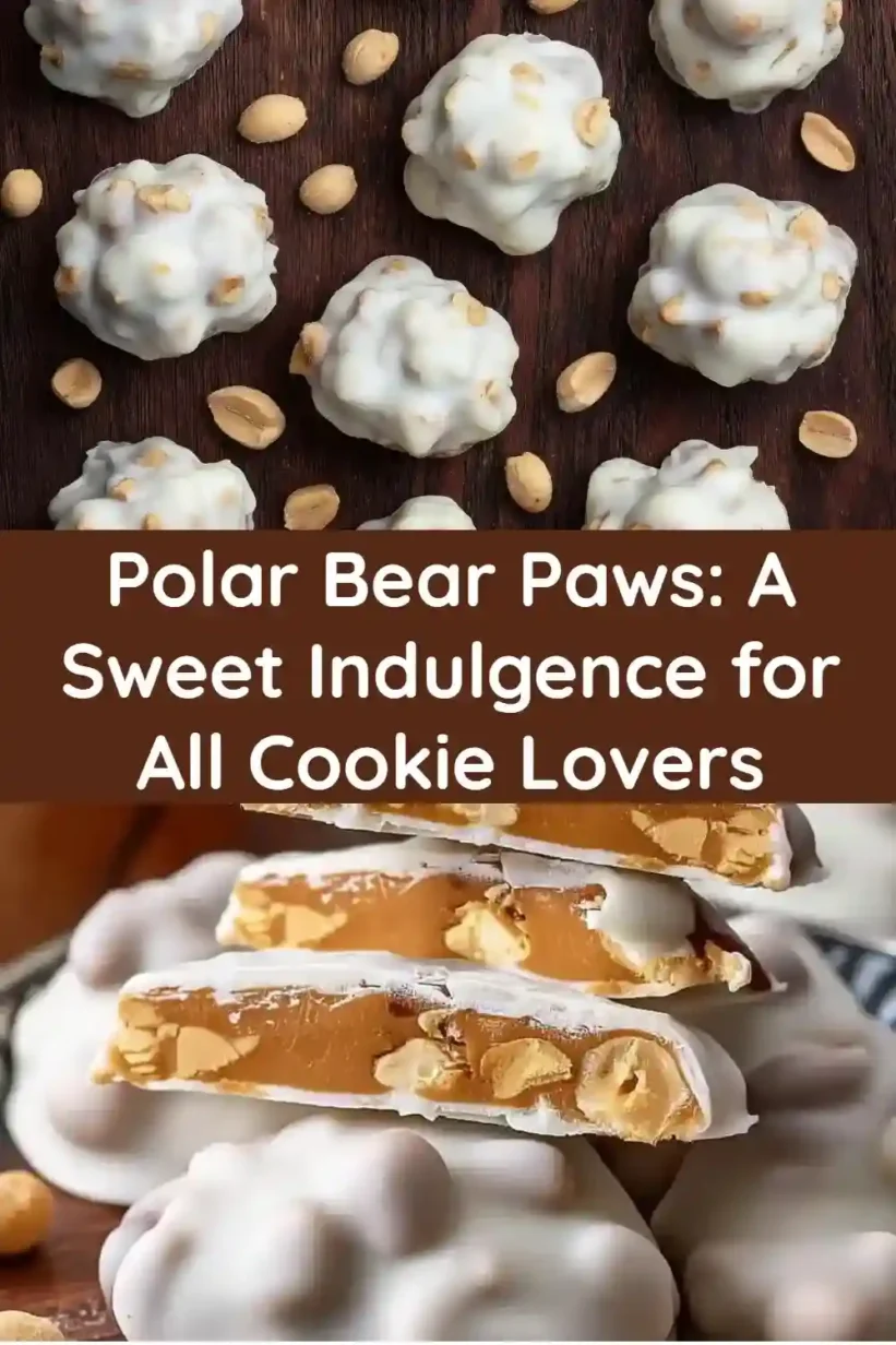 Delicious Polar Bear Paws cookies, an indulgent treat that’s fun and playful.