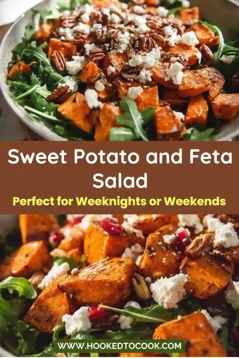 Sweet Potato and Feta Salad - A colorful blend of sweet potatoes, feta, and mixed greens that brighten any table.