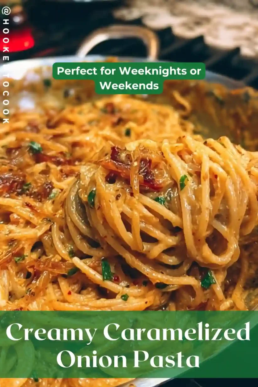 Creamy Caramelized Onion Pasta for a satisfying dinner.