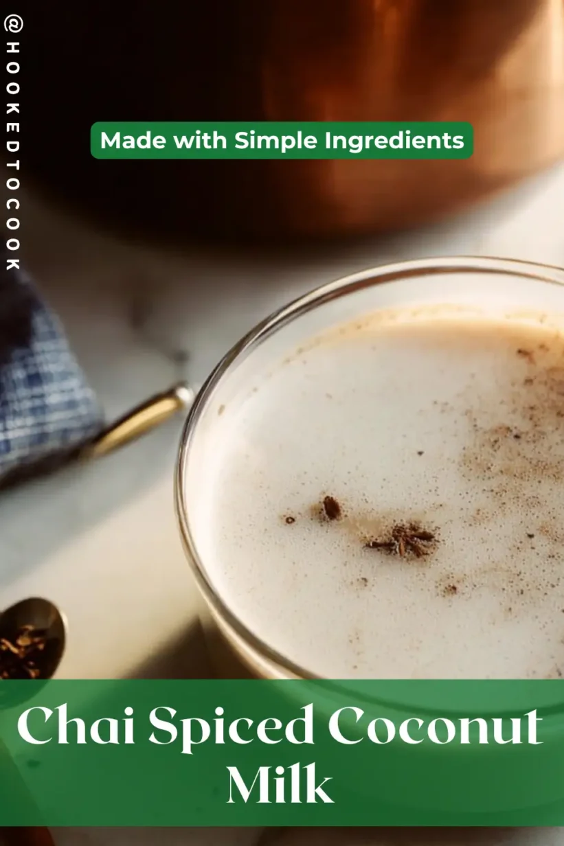 Chai Spiced Coconut Milk in a cozy setting, inviting for a warm sip.