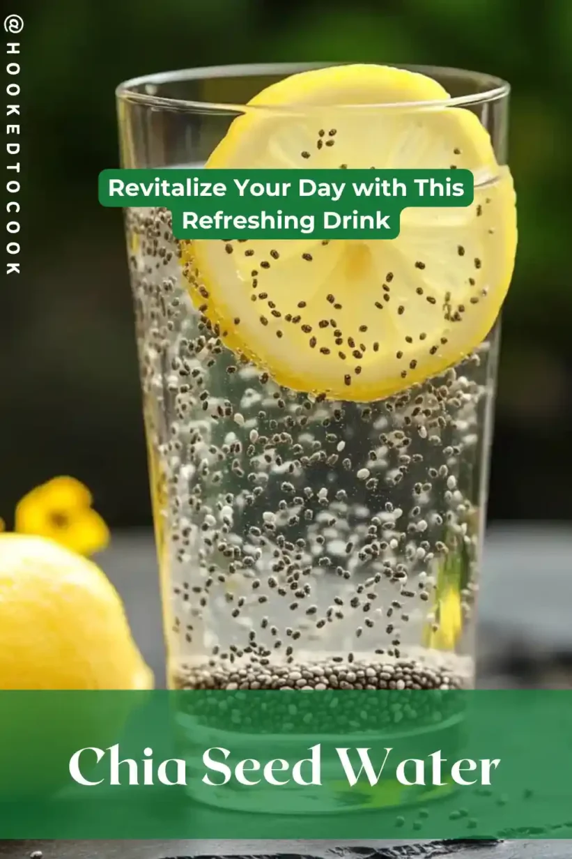 Refreshing chia seed water recipe with citrus and healthy ingredients.