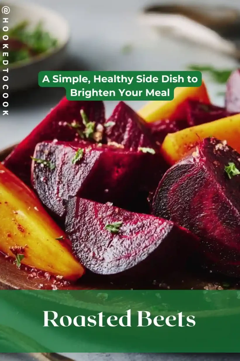 A plate of Roasted Beets, showcasing their vibrant color and flavorful dressing.