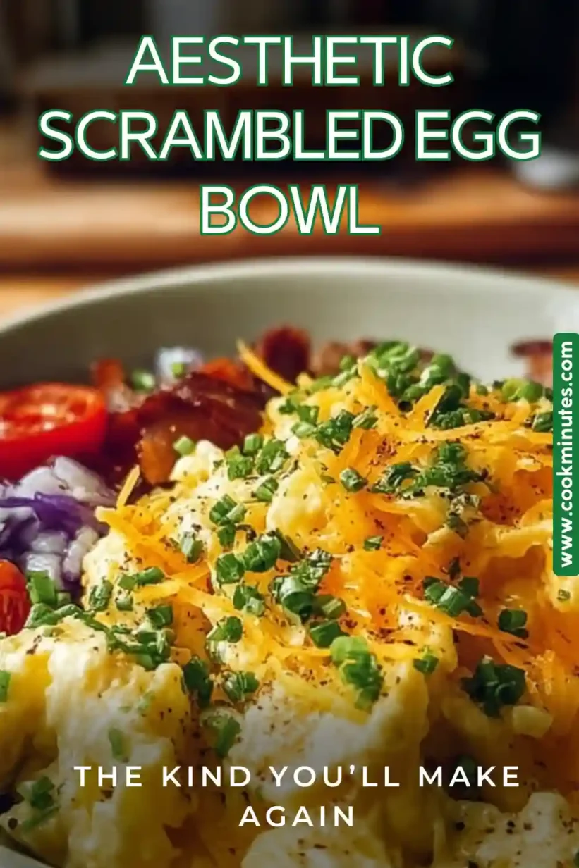 A vibrant Scrambled Egg Bowl filled with fresh mixed vegetables, avocado, and cooked grains.