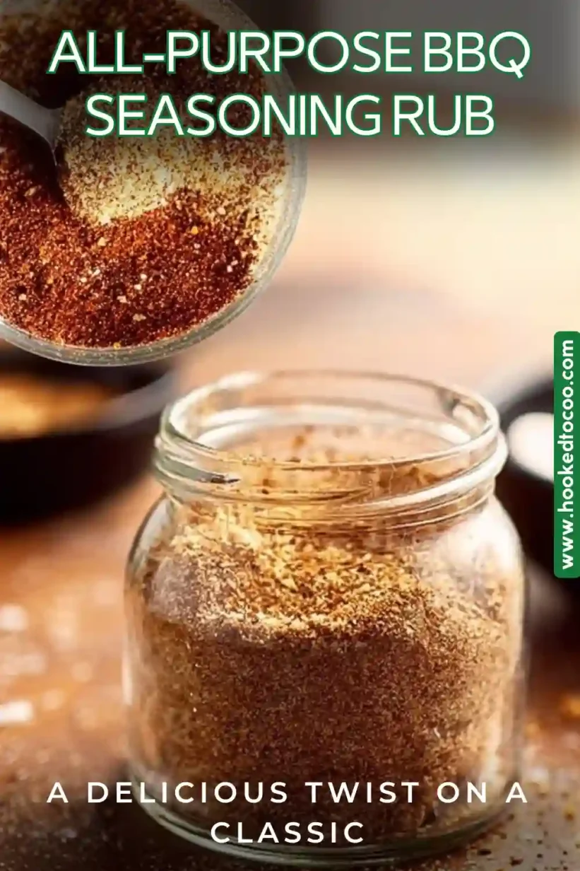 A vibrant bowl of All-Purpose BBQ Seasoning Rub ready for grilling.