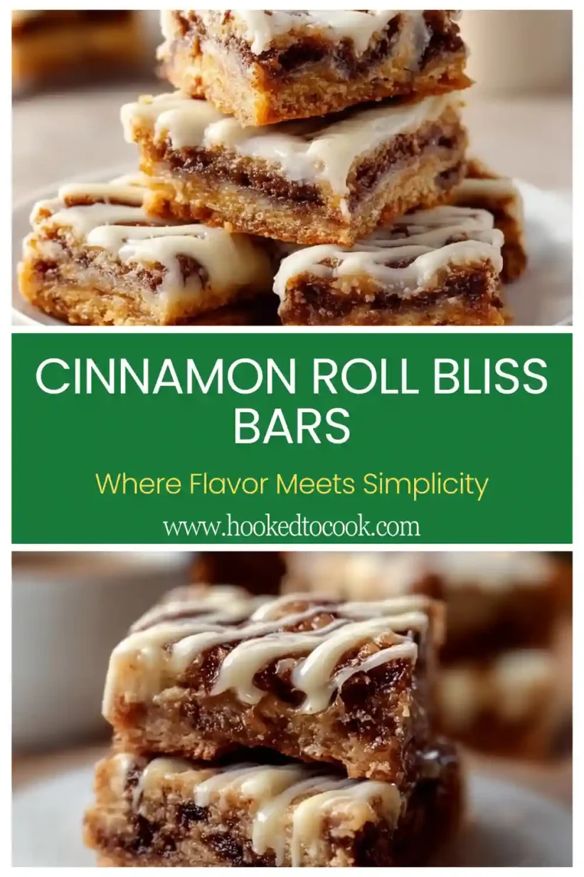 A delightful batch of Cinnamon Roll Bliss Bars waiting to be enjoyed.