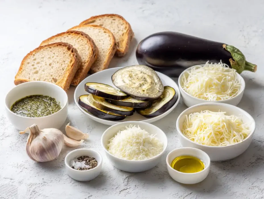 Eggplant Pesto ingredients 