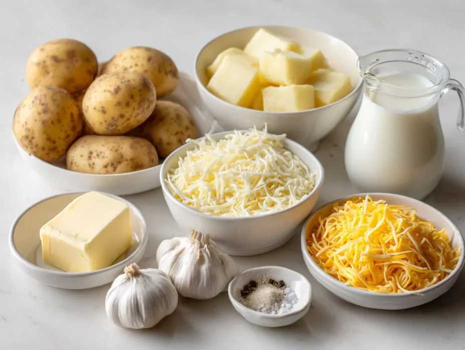 Garlic Cheddar Mashed Potatoes ingredients