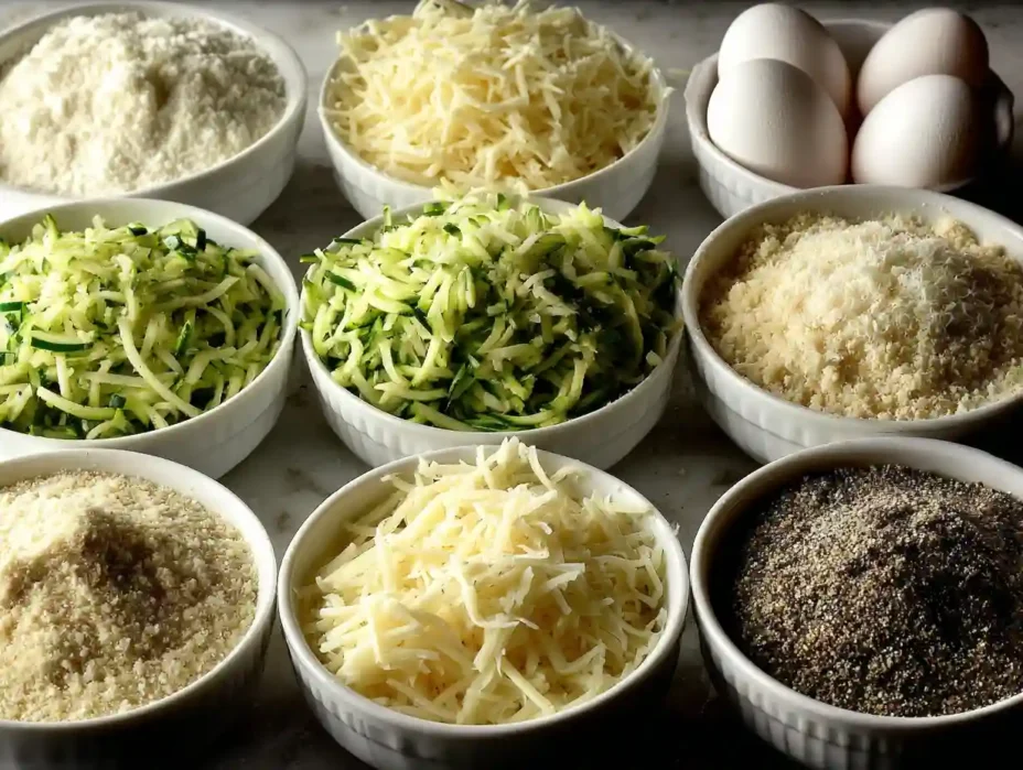 Zucchini Cheese Bites ingredients