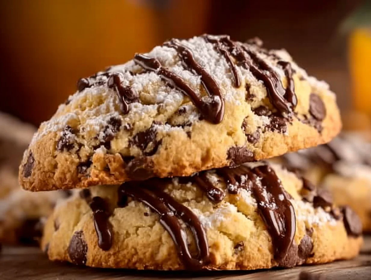 A plate of delicious cannoli cookies, showcasing their creamy filling and crispy edges.