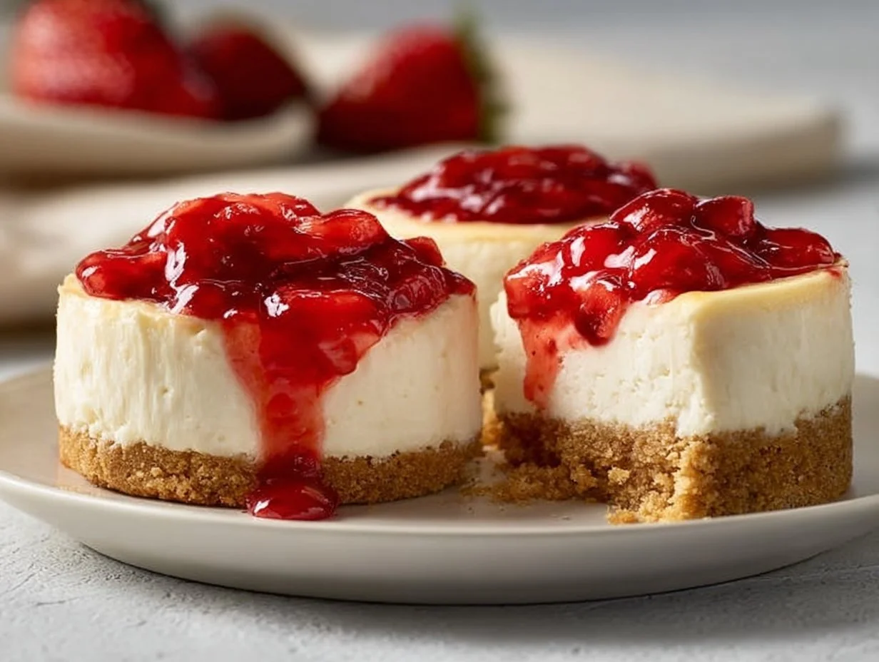 Healthy cheesecake cups served in a clear dessert cup