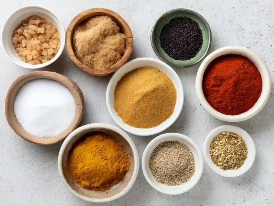 ingredients for All-Purpose BBQ Seasoning Rub