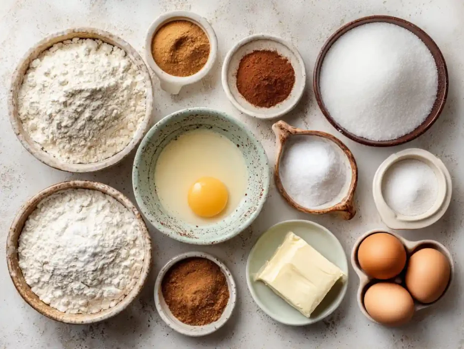 ingredients for Cinnamon Sugar Donut Holes recipe