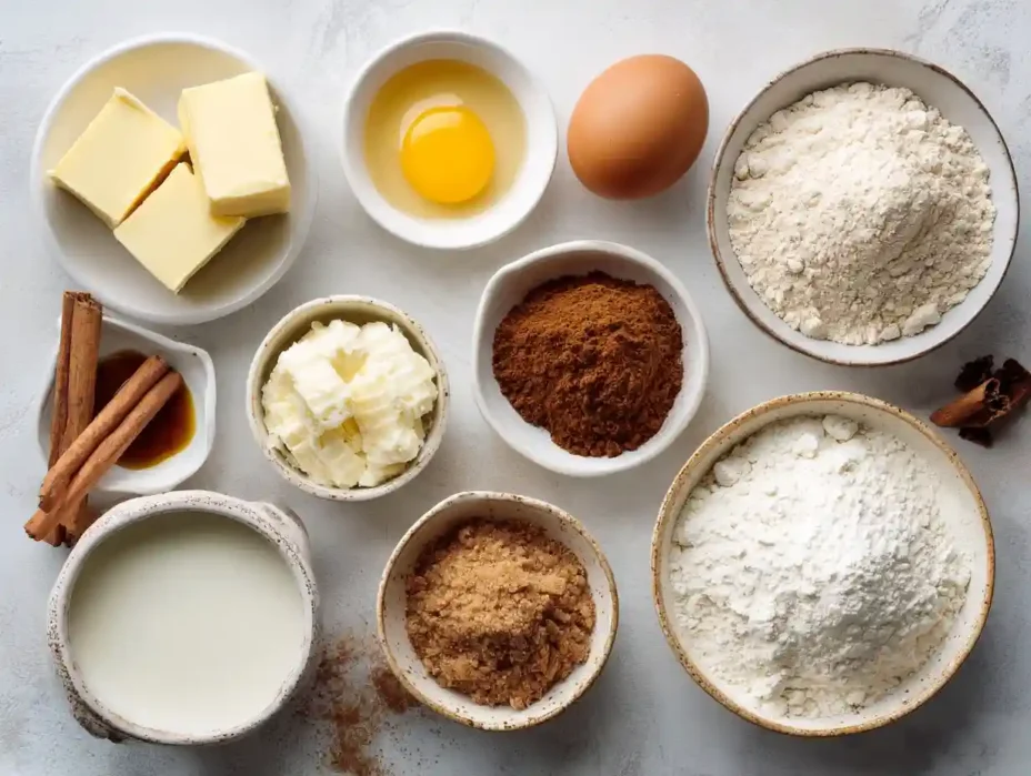 ingredients for Delectable Gilmore Girls Coffee Cake Cookies recipe