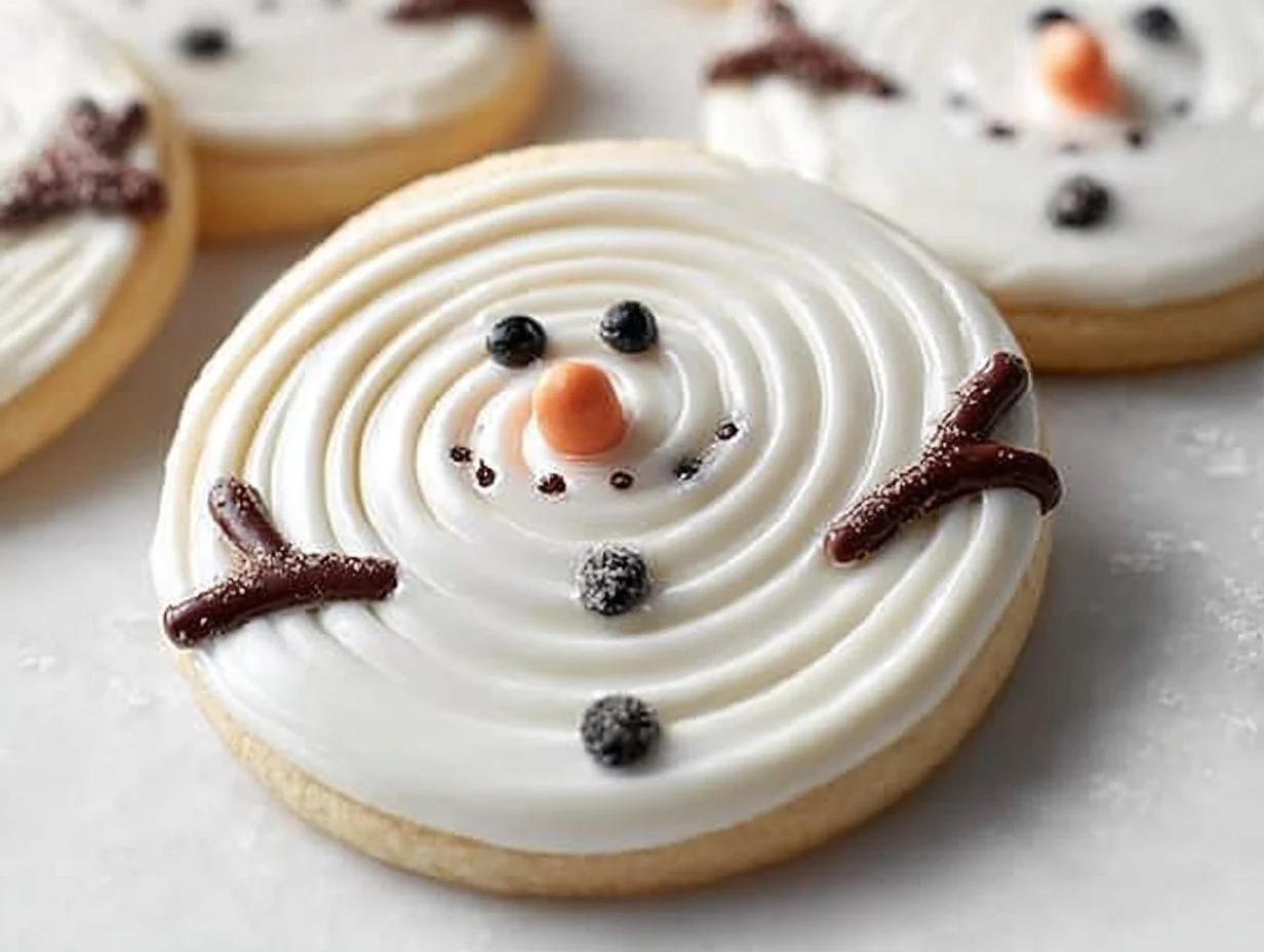 Decorated Christmas sugar cookies with festive designs.