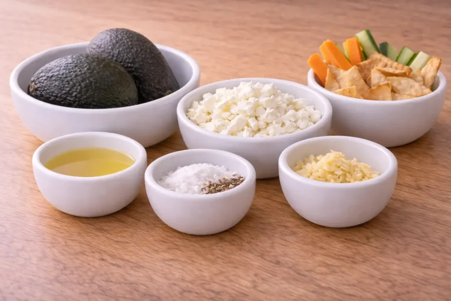 Avocado Feta Dip ingredients