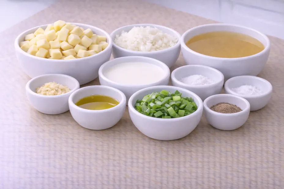 Cajun Potato Soup ingredients
