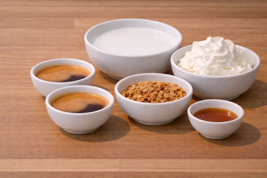 Caramel Burnt Cream Latte ingredients