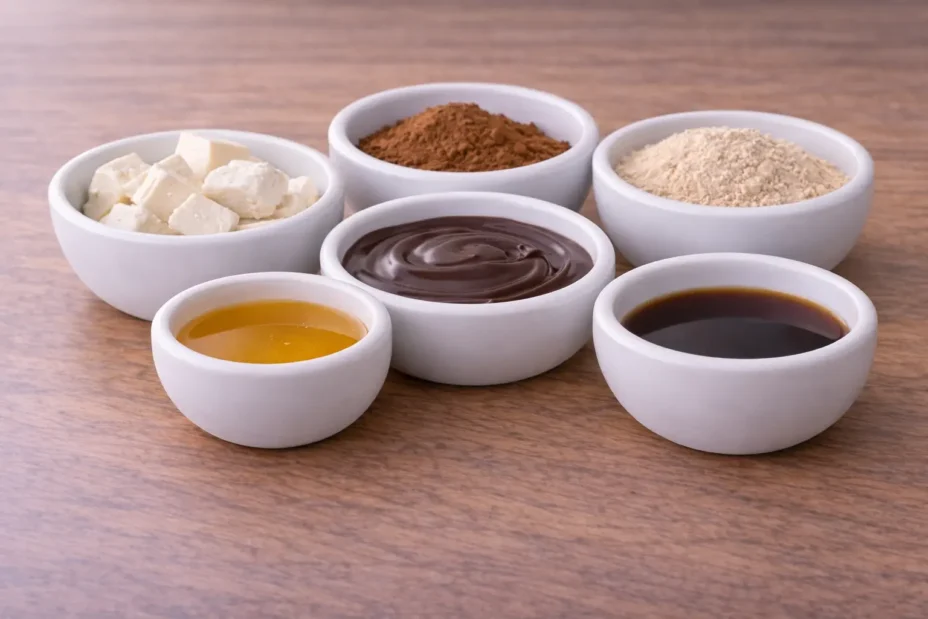 Chocolate Protein Mousse ingredients