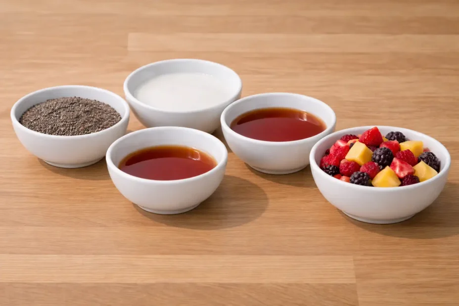 Creamy Coconut Chia Pudding ingredients