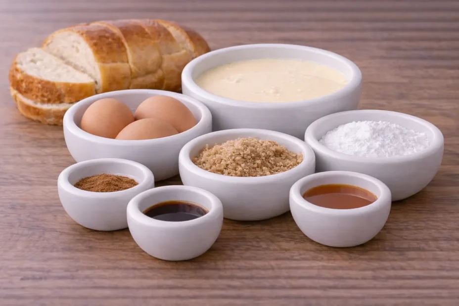 Eggnog French Toast ingredients