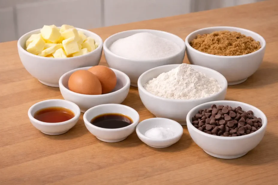 Espresso Chocolate Chip Cookies ingredients