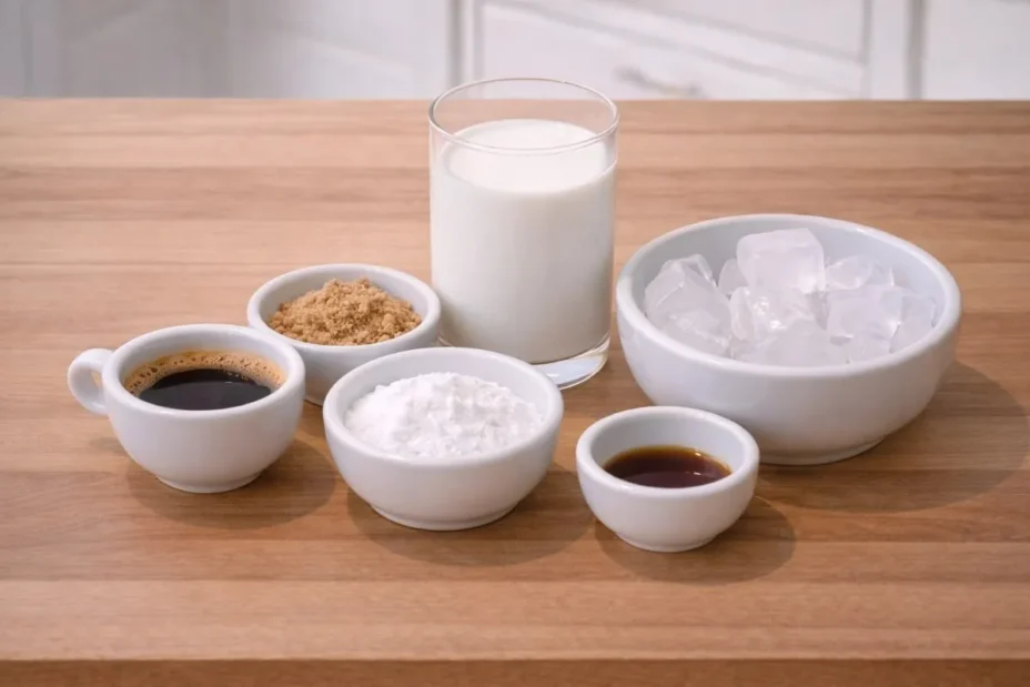 Iced Brown Sugar Latte ingredients
