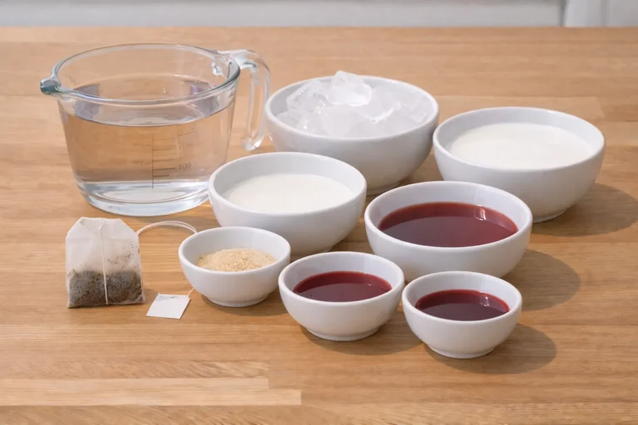 Iced Cherry Chai ingredients