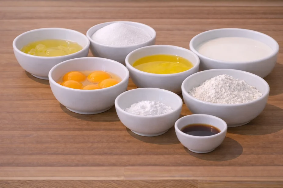 Magic Custard Cake ingredients