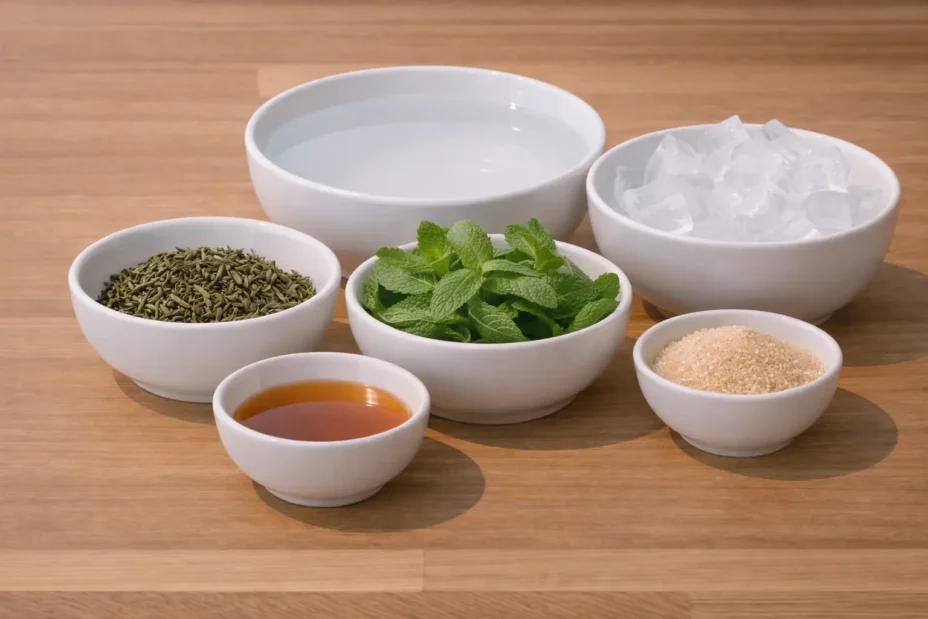 Moroccan Mint Iced Tea ingredients