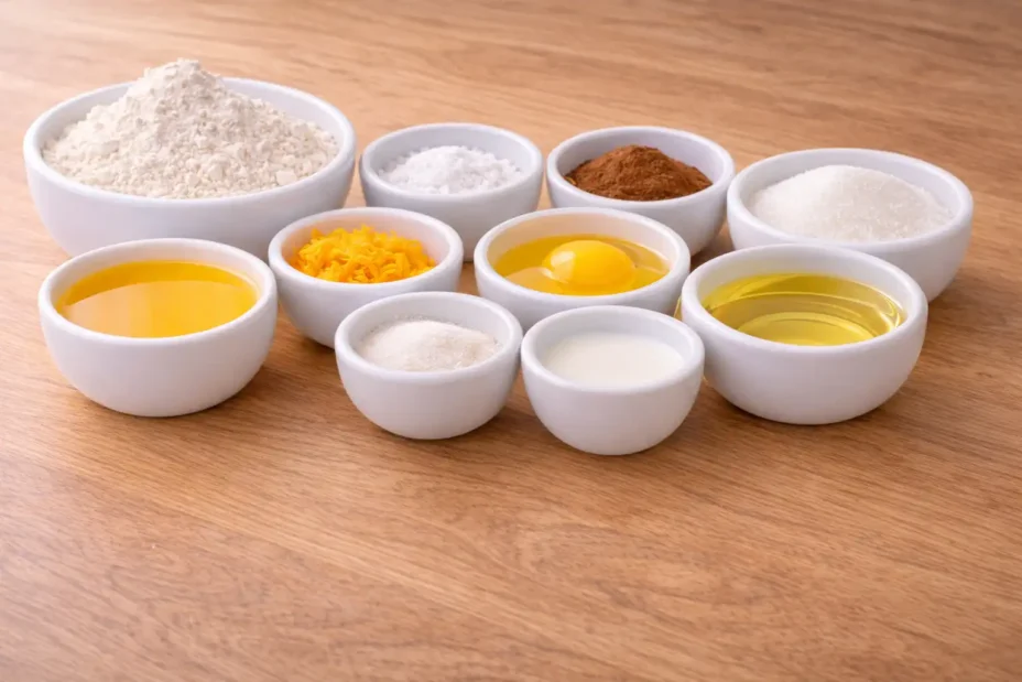 Orange Cinnamon Fritters ingredients