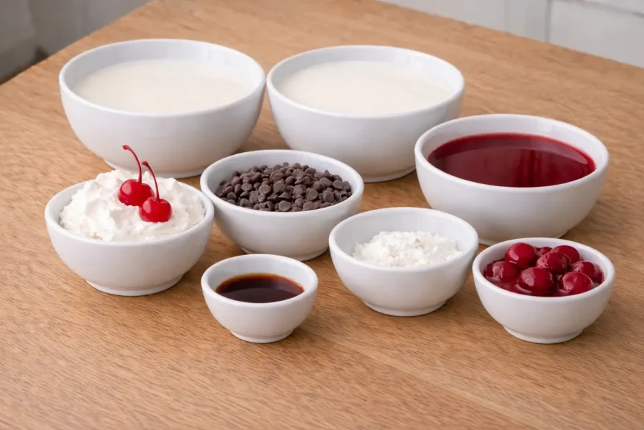 Slow Cooker Chocolate ingredients