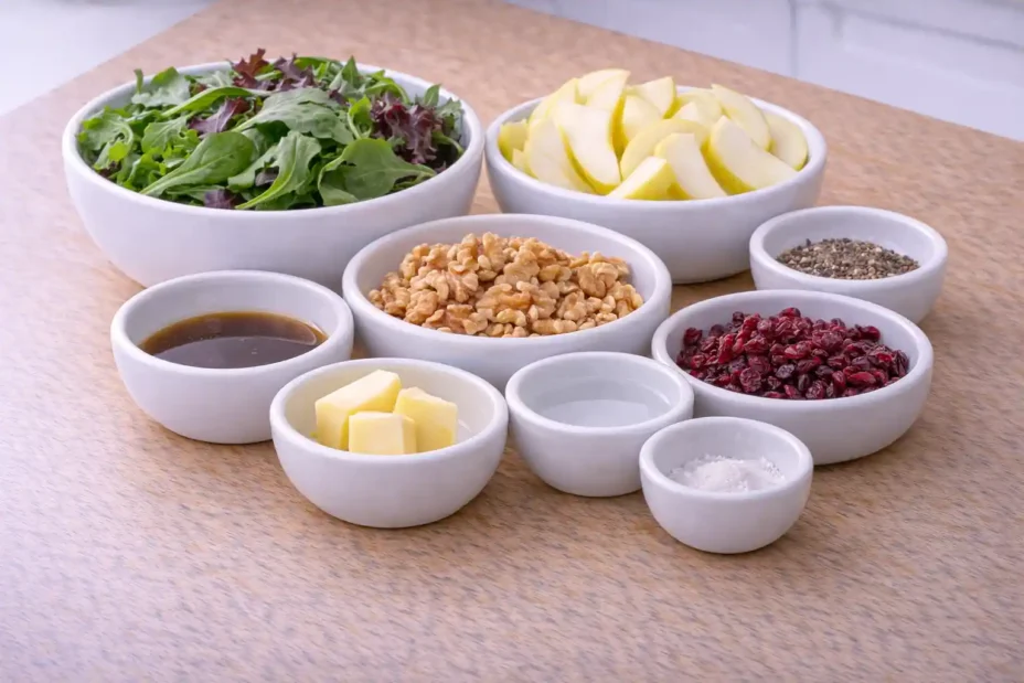 Winter Pear Salad ingredients