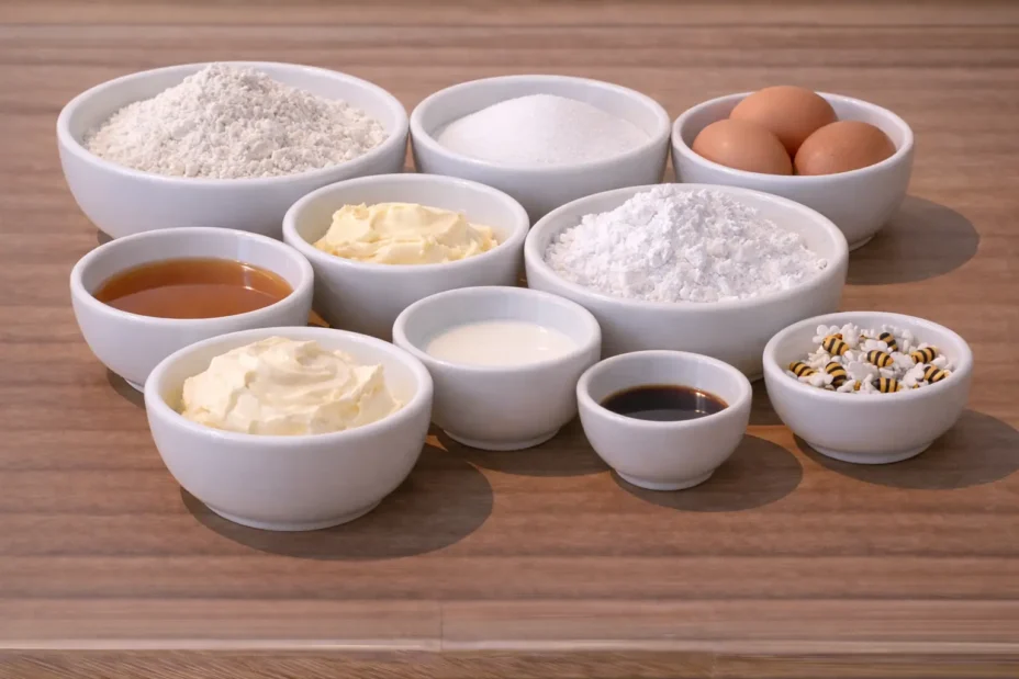 honey bee cupcakes ingredients