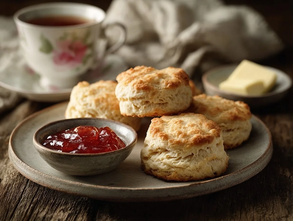 Delicious homemade Irish scones fresh out of the oven