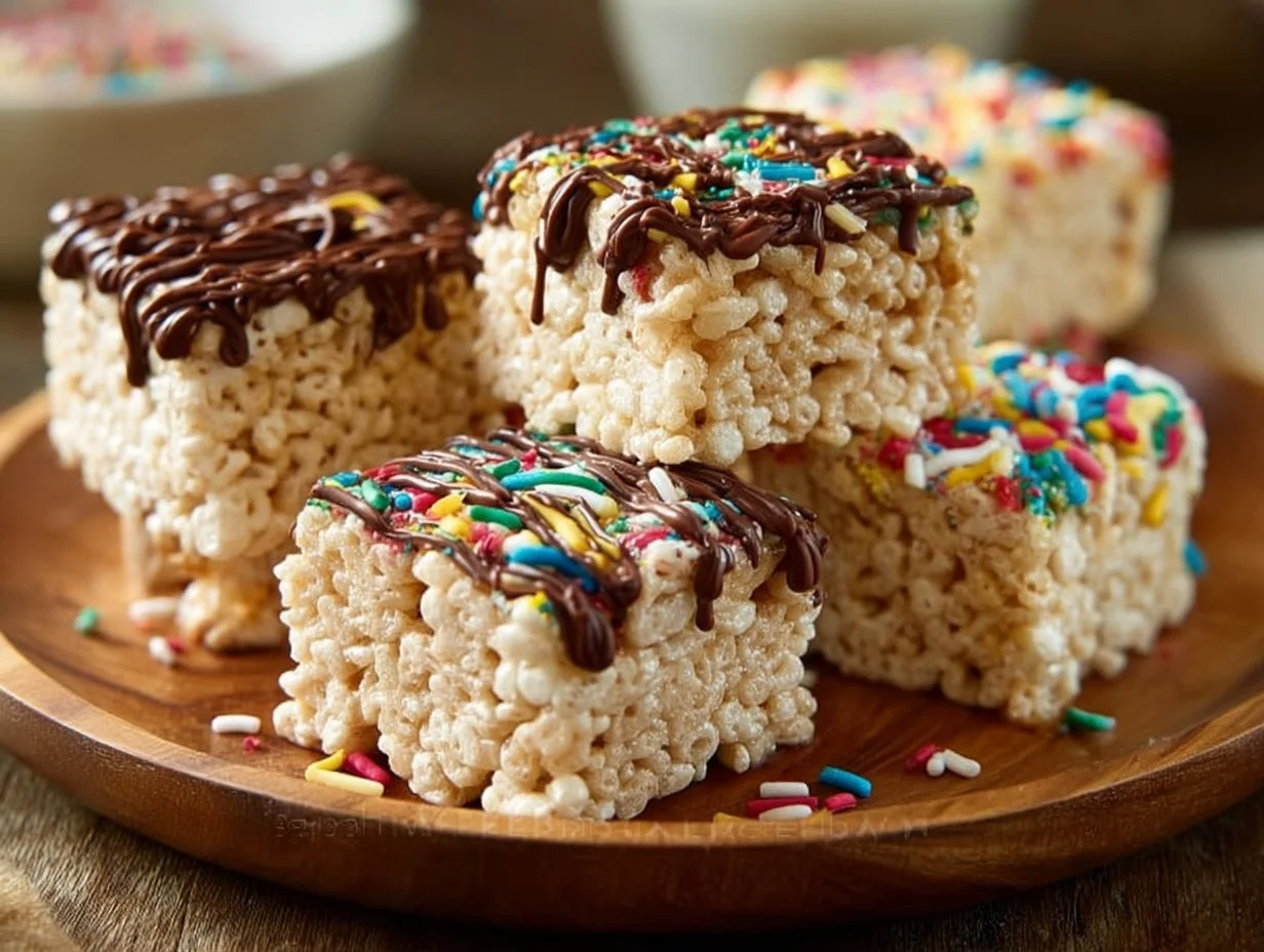 Healthy Protein Rice Krispie Treats made with protein-rich ingredients